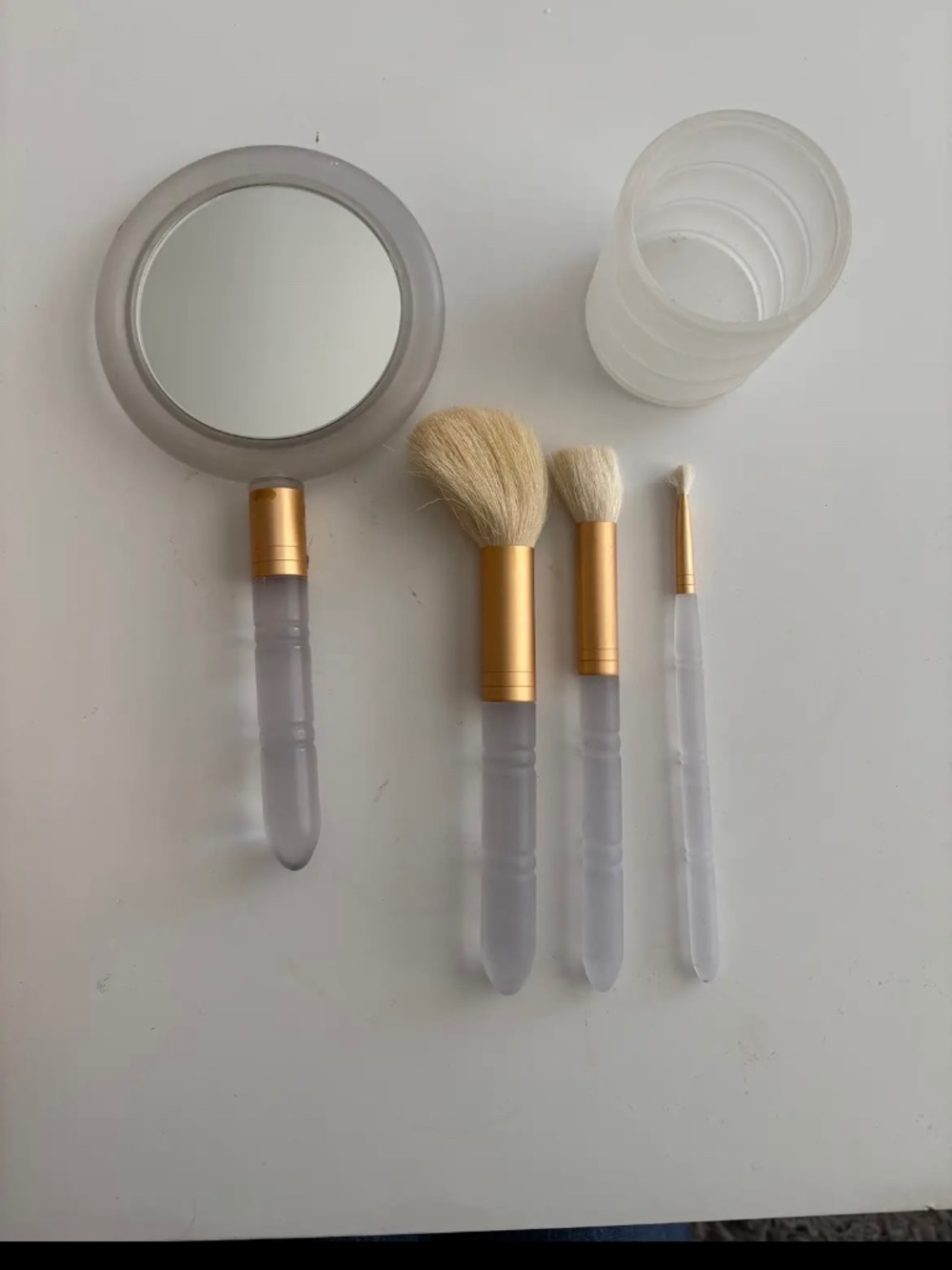 1960s makeup mirror set